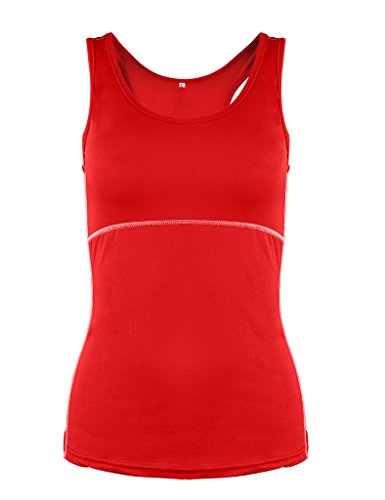 Jimmy Design Pro Performance Women's Base Layer Training Vest Red Medium Size