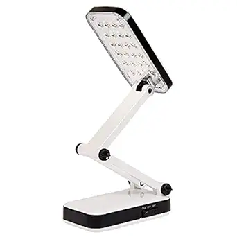 RENESMEE Adjustable Rechargeable Light Electric Charging Bulb Emergency Light for Home Office Study Table Lamp Desk Light Long Battery Life Upto 4 Hrs