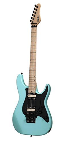 Preisvergleich Produktbild SCHECTER Guitar Research Sun Valley Super Aktenvernichter FR SFG Elektrische Gitarre, Schwarz Pickguard Volle Größe Sea Foam Green