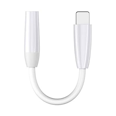 DAEETO Adaptateur Jack pour iPhone 11 Prise AUX Audio Splitter 3,5 mm Convertisseur d'adhérent Jack 3,5 mm Audio Câble pour Phone 7 / 7P/ 8 / 8P/ X/XS/XR / 11 Câble Accessoires pour Tous iOS