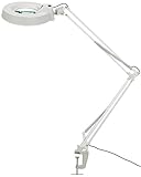 Potencia: 50Hz / 220V Crisnails® Lámpara de Manicura UV/LED Lupa con Soporte Laminado para Uso Móvil (Lupa de Mesa LED)
