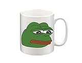Taza con diseño de rana de pepe The Sad, tazas divertidas, taza de café, taza de té, tazas...