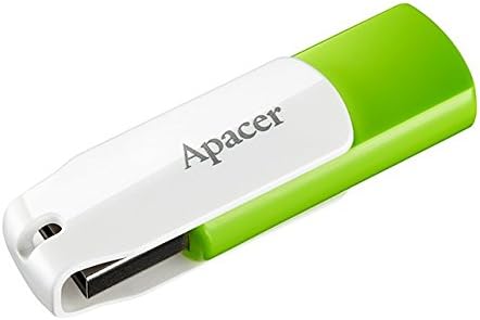 Flash Drive 32GB USB 2.0 Apacer Swivel Design Memory Stick AH335 Meadow Green