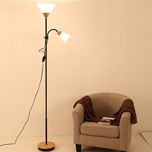 Preisvergleich Produktbild HTL Home Stehleuchte, Stehende Leselampe, Kreative Horizontale Stehlampe Wohnzimmer Schlafzimmer Esszimmer Tageslicht - Höhenverstellbar von Töchtern Nachtlichtmodus mit Fernbedienung, E27 Augenschut