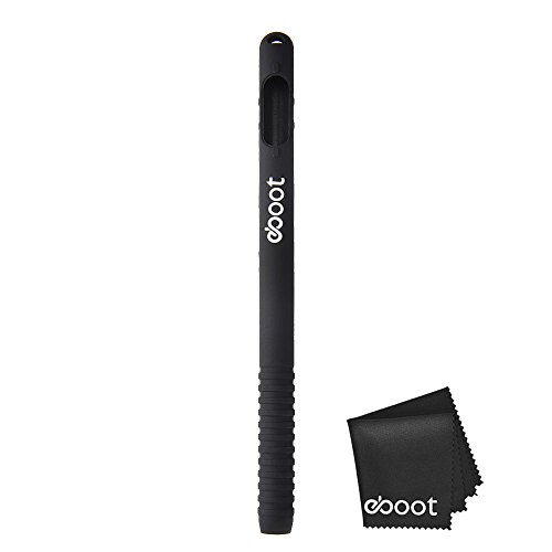 eBoot Bleistift Haut Kasten Hülse Handgriff Schutzhülle Stifteetui für 9,7 und 12,9 Zoll IPad Pro Apple Bleistift, Schwarz