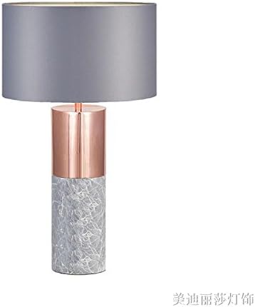 PinWei_ Modern minimalist bedroom living room marble table lamp 380*670mm,Grey marble