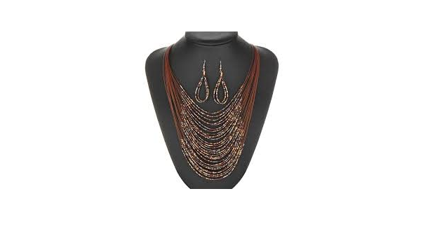 Necklace Gale ka haar set earing golden 
