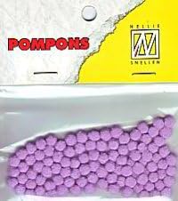 Nellie Snellen Choice Mini Pom Poms Orchid 100 Pieces 3 MM