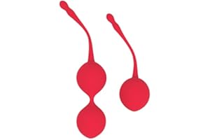 Diversual Gemini, Bolas Chinas Kegel para Ejercitar Suelo Pélvico (Cereza)