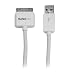 Produktbild StarTech.com USB iPhone® / iPad® und iPod® Ladekabel - USB auf Apple 30 pin Dock Connector / Stecker Datenkabel - Kabellänge 3m - Weiß