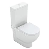 Fossil Natura Sanitario - Inodoro Serie Marsella Salida Dual - Incluye Tapa Amortiguada