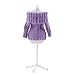 Produktbild kemai Puppe Zubehör Strickpullover Oberteile Mantel Kleidung Accessoires Süße Pullover Kleidung Outfits für Puppen, lila