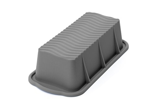 BackeFix – die moderne Brotform für Ihre Bedürfnisse | die antihaftende Kastenform, backen ohne Einfetten – für 500g | Perfekt für den Ofen- sowie Mikrowellenberreich | Flexible Silikon Brot-Backform, Kuchenform, Brotkasten, Spühlmaschinenfest, Antihaft-Beschichtung | Backform (außen: 26cm x 13cm x 8cm; 1,2 Liter) | 2 Jahre Garantie - 5