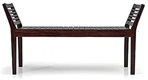 BL Wood Sheesham Wood Bench for Home in Mahogany Finish