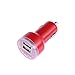 Produktbild Vosarea 2.1A USB Universal KFZ-Ladegerät Mini Bullet LED Doppel USB 2-Port Auto Ladegerät Adapter für Handy ipad (rot)