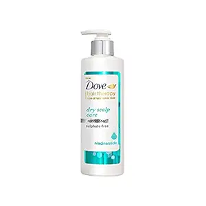 Dove Hair Therapy Dry Scalp Care Moisturizing Conditioner, Sulphate Free, No Parabens & Dyes, With Niacinamide, 380 ml