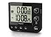 Price comparison product image TW331 Dual Kitchen Timer with Clock & LED Alert - Black