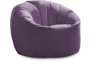 BEAUTIFUL BEANBAGS Beanbag Chair Purple Water resistant Bean bags for indoor and Outdoor Use make Great Garden Seats Ready Filled