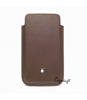 Preisvergleich Produktbild MONTBLANC HÜLLE SMARTPHONE LEDER SOFT GRAIN BRAUN 109172