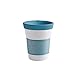 Produktbild KAHLA 23F147A22054C MG Cupit Becher 0, 35 L mit Trinkdeckel in Coffee To Go Mug, Pro Öko, Porzellan, green lagoon, 10 x 6 x 13.2 cm