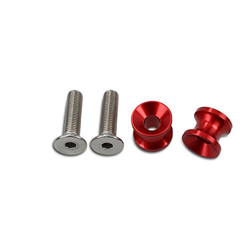 Paddock Stand Bobbins Assen M6 Red For Yamaha FZ1/Fazer/ FZ8, MT-01/MT-03/MT -10, MT-07/MT-09/ Tracer, XSR 700/ XSR 900/Abarth, YZF-R1/YZF-R3/ YZF-R6/S - View #5