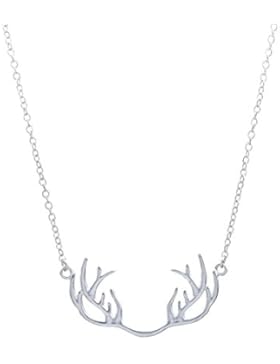 Snykk - Hirsch Geweih Kette Anhänger 925 Sterling Silber