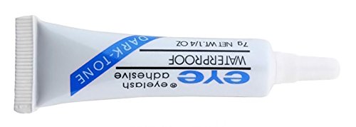 CHIC*MALL Waterproof False Eyelashes Makeup Adhesive Eye Lash Glue (Clear White)