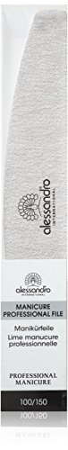 Alessandro - Lima de uñas para manicura profesional, 100/150