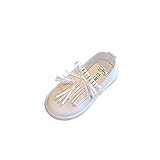  Kukul Zapatos Para Niña, Zapatos Para 1.5-10 Años de Edad, La Niña (23, Blanco)