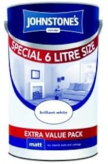 Johnstone S Matt 6l Brilliant White 373900 Amazon Co Uk Diy Tools