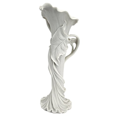 Design Toscano Calla-Lilien-Jungfrau, Jugendstil-Vase aus Marmor-Kunstharz - 5