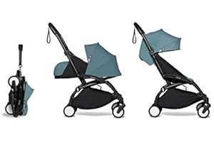 Babyzen YOYO² poussette ensemble complet 0+ et 6+ aqua cadre noir