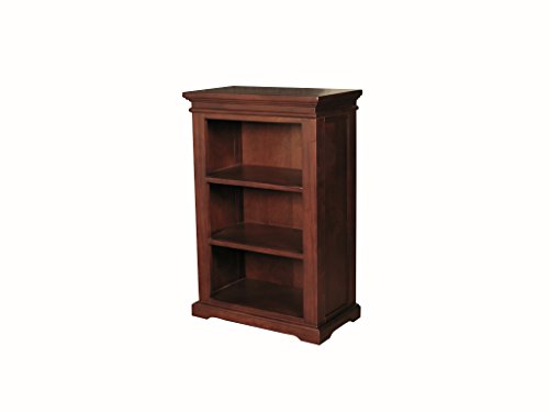 Claire Mahogany Low Bookcase - Low Shelving Storage Unit - Finish : Mahogany - Living Room - Dining Room - Home Office Furniture