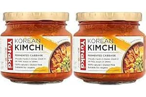 GHARANA SWAAD KA KHAZAANA Yutaka Korean Kimchi 200g (Pack of 2) | Spicy & Tangy | Authentic Korean Delight | Premium Ingredients | Probiotic | Versatile and Convenient