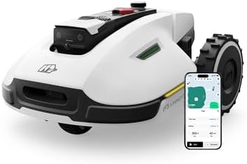 MAMMOTION YUKA 2000 Robot Tagliaerba Senza Filo Perimetrale, Consigliato 2000m², Max. 2400m², 3D AI Vision Auto-Mappaturae, 45% Pendenze, Altezza Taglio 20-90mm Larghezza Taglio 320mm, con Modulo 4G