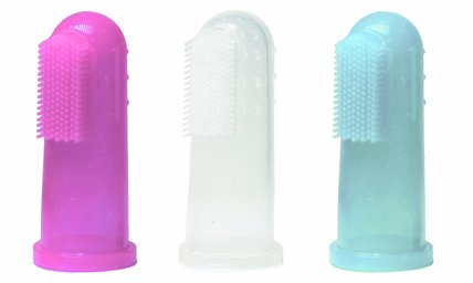 BABY FINGER TOOTHBRUSH (SET OF 3) (CLEAR)