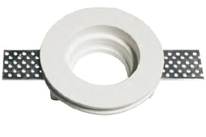 PIANETA LED GQDTL-2002 - Support de spot rond encastrable en résine de plâtre pour spots GU10 et GU5.3 -