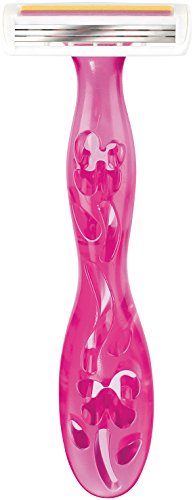 BIC Miss Soleil Colour Collection Lady Razors, Triple-Blade Razors, Vitamin E Enriched Lubricating Strip - Pack of 4 - Image 3