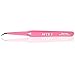 Tweezers by NYK1 Individual Precision Eyelash Tweezer - Pointed, Curved or X Cross in Silver or Pink (XCross Pink x1 Unit). Ultimate Strong Highest Quality German Steel made to last