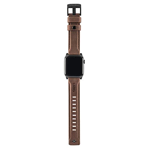 Urban Armor Gear Cuero Correa para Apple Watch (42mm) y Apple Watch (44mm) [Series 4 / Series 3 / Series 2 / Series 1, Correa reemplazable] - Marron