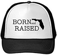 Funny Born And Raised Florida Trucker Hat
