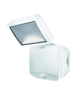 LEDVANCE GADGET Simple Tête LED + Détecteur de Mouvement (Piles incluses) | Projecteur Extérieur à Pile | Blanc | 4 Watts - 260 Lumens | Blanc Froid 4000K | Etanche IP54