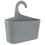 Praktischer Hängeorganizer aus Kunststoff für Bad, Küche, Garage uvm. Verschiedene Farben (Weiß, Grau und Beige) Stabile Aufbewahrungskörbe für Ihre Utensilien. Stabiler Hängekorb. (1 Stück, Grau)