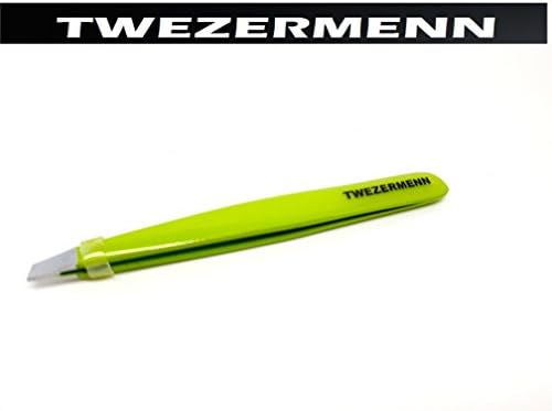 TWEZERMENN SLANTED TWEEZERS - 054 FULL SIZE - 6 colours available (OLIVE GREEN)