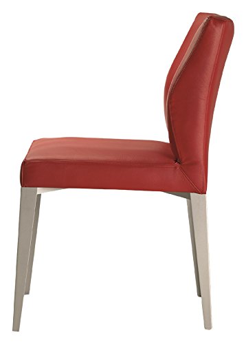 Beat Collection Silla, Piel, Rojo, 58 X 50 X 83 Cm, 2 Unidades