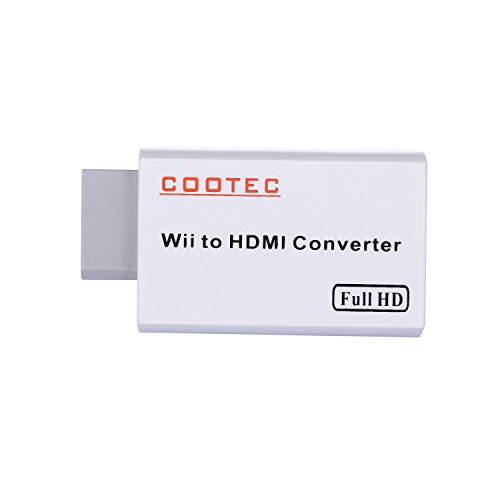 cootec Wii zu HDMI Konverter HD Ausgang Upscaling Video Audio Adapter Schwarz unterstützt alle Wii Anzeigemodi (NTSC 480i, 480p, PAL 576i) - 4