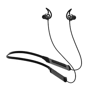 Boult Audio ProBass Qcharge in-Ear Earphones with Fast Charging, 24H Battery Life, in-Built Mic, IPX5 Water Resistant Neckband (Black)