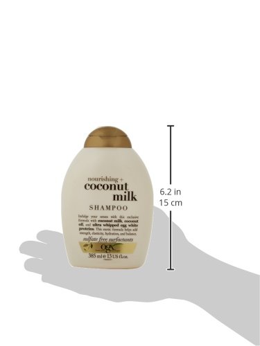 OGX Nourishing Coconut Milk Shampoo, 1er Pack (1 x 385 ml) - 3