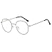 Produktbild Dorical Mehrfarbig Brille Für Herren und Damen/Metallgestell Brillenfassung Aviator Vintage Brille Dekobrillen/Mode Rund klar Linse Brille Jahrgang Geek Nerd Retro Stil Metall Rahmen Sale