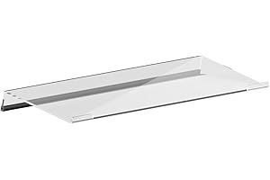 Suptek Soporte Acrílico Transparente Inclinado para Teclado de Ordenador, Soporte de Bandeja para Teclado, Funda de Silicona Antideslizante para Escritorio de Oficina, Hogar, Escuela, A001
